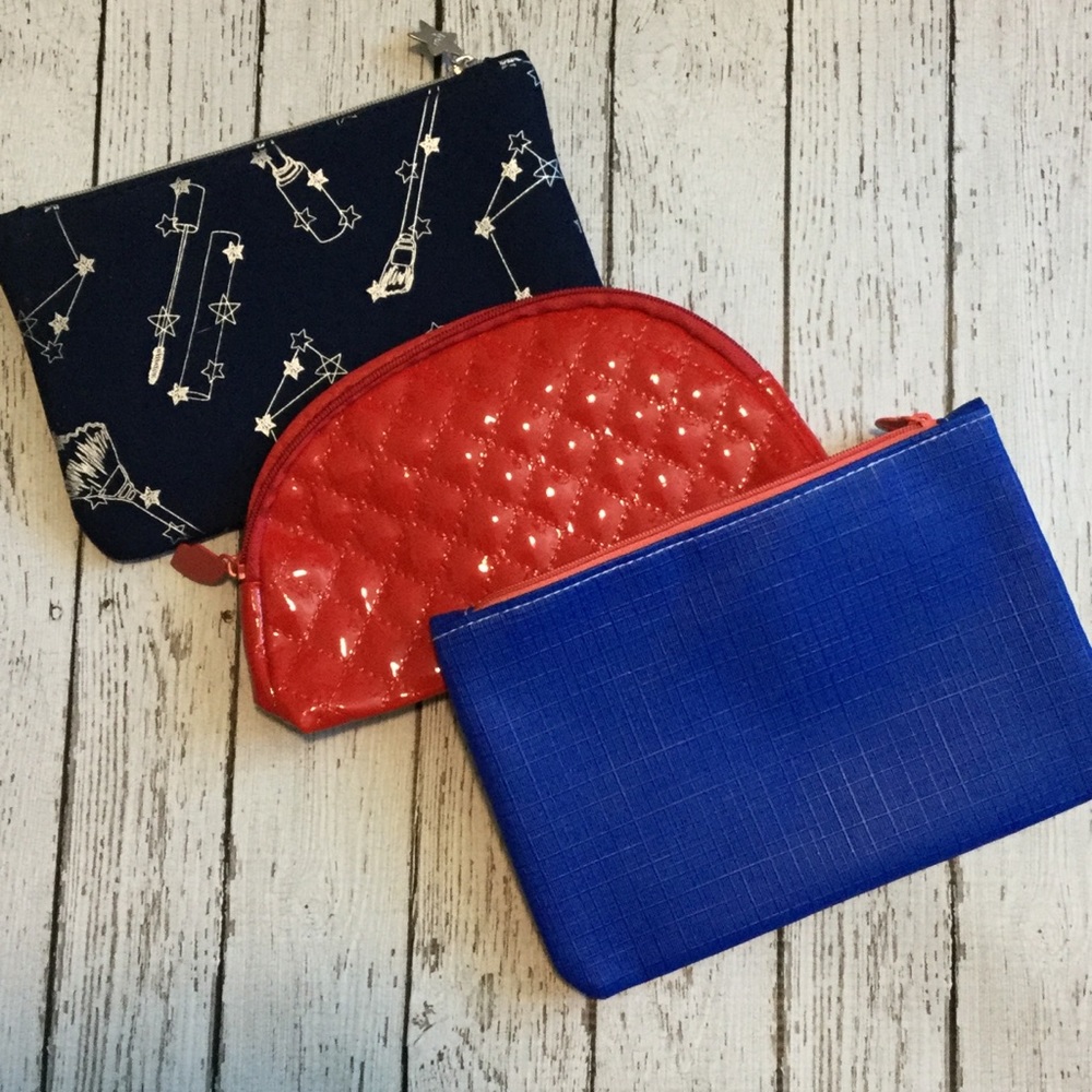 Bundle of 3 cosmetic bags for makeup 💄